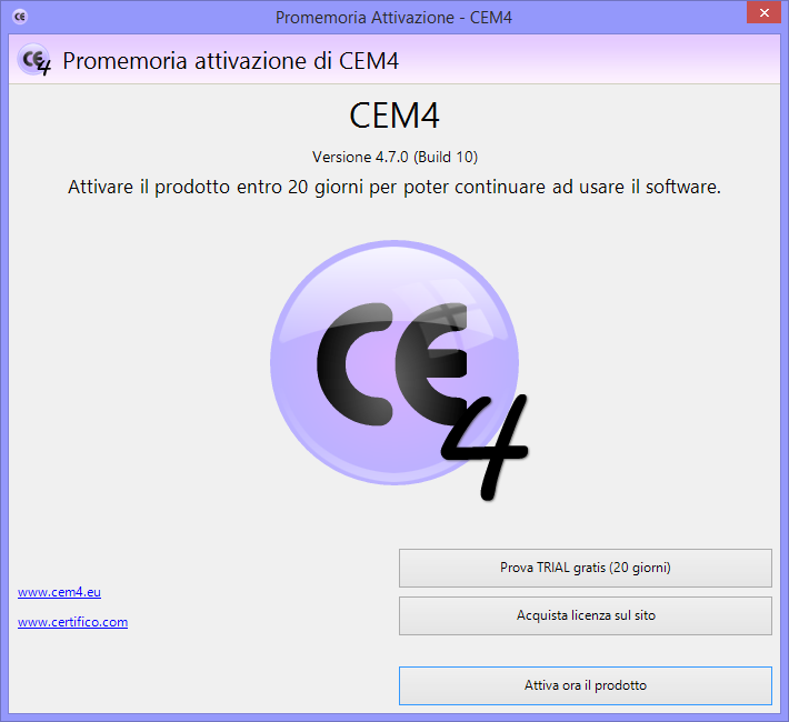 Avviso per l'attivazione obbligatoria del software Avviso per l'attivazione obbligatoria del software