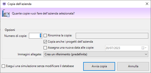 Finestra di copia di un'azienda Finestra di copia di un'azienda