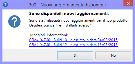 Nuovi aggiornamenti Nuovi aggiornamenti