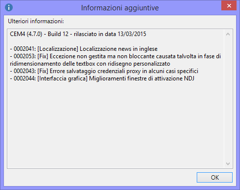 Dettagli di un singolo aggiornamento Dettagli di un singolo aggiornamento