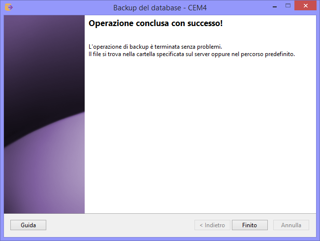Operazione conclusa Operazione conclusa
