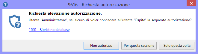 Richiesta elevazione Richiesta elevazione