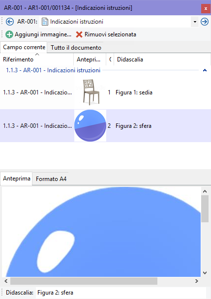 Editor immagini allegate ai campi testuali Editor immagini allegate ai campi testuali